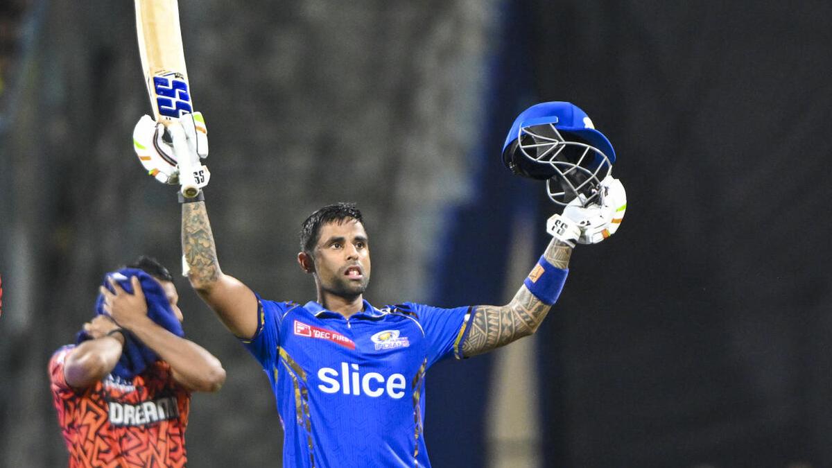 MI vs SRH, IPL 2024: Surya’s century lights up Wankhede, dims Sunrisers’ top-four surge